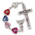 thumbnail image 1 of Women's Large Multi Colored Catholic Rosary Beads, Crystal beads, 1 of 4