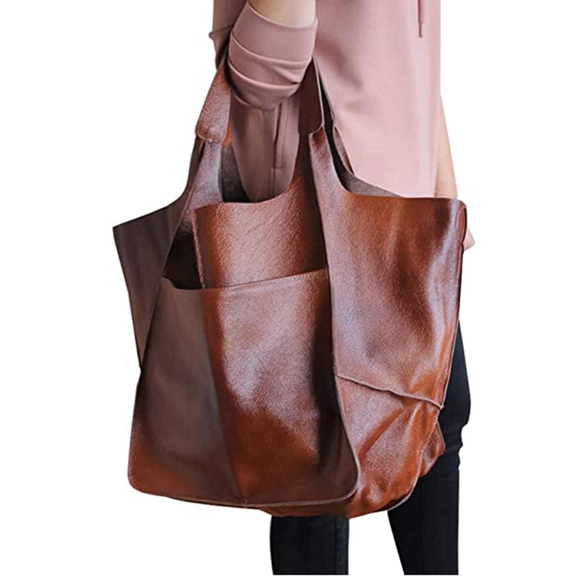 Women's Vintage Leather Tote Bag-Boho Bag Tote Purse,Laptop Work Bag by  Floriana | Wireless