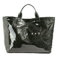 thumbnail image 1 of Women's Large PVC Tote Bag Letters Print Kraft Paper Shoulder Handbags Summer Clear Shopping Hobo Bags, 1 of 7