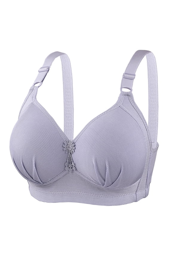 Women's Large Size Adjustable Bra - Steel Ring-Free, Dacron Material, Comfortable for Middle Age, 38-44 Sizes