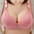 thumbnail image 1 of Women's Large Size Wire Free Bra Push Up Bra Comfort Wireless Bra,Full Coverage Thin Back Closure Plus Size Underwear Support Bras, 1 of 6