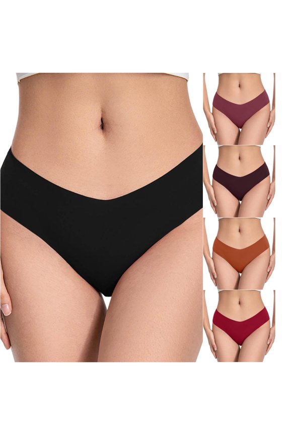 Women's Large Size Women's Underwear Pants Sticking Ding Pants Women's Menstrual High Recovery Triangle Underwear Bikini Panties for Women Seamless XXXL