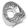 thumbnail image 1 of Women's Large Tree of Life Ring .925 Sterling Silver Band Jewelry Female Male Unisex Size 12, 1 of 4