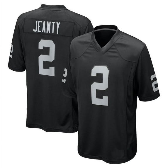 Women's Las Vegas Jeanty 2 Black Stitched T-Shirts Sports Player Game Top, XX-Large