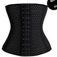 thumbnail image 1 of Women's Latex Waist Trainer Long Torso Underbust Corsets Cincher Sport Girdle, 1 of 6