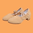 thumbnail image 1 of Women's Latin Dance Shoes With Rubber Soles Suitable For Adult Dance Practice Plus Size Fall And Winter Style Trendy Mid-Heel Shoes Ballet Flats, 1 of 8