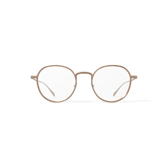 Laura Ashley Women's Briana Round Prescription Eyeglasses with Case, Gold