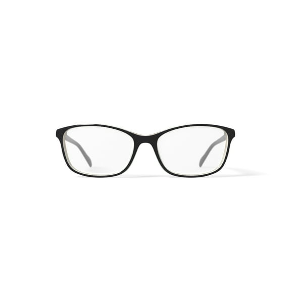 Laura Ashley Women's Lily Rectangular Prescription Eyeglasses with Case, Brown