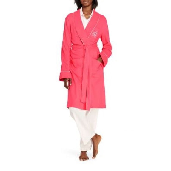 Women's Lauren Ralph Lauren 814193 Quilted Shawl Collar Robe (Windsor Navy M)