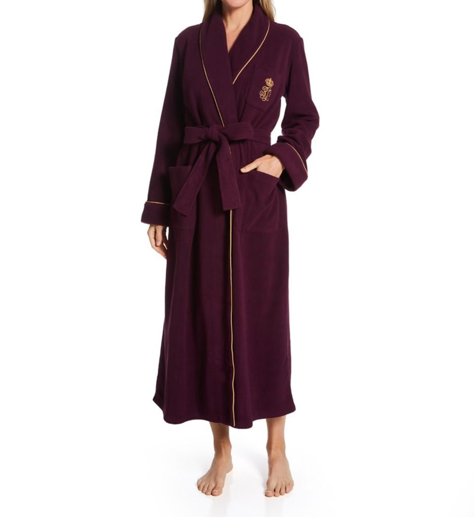 lauren ralph lauren shawl collar long wrap robe