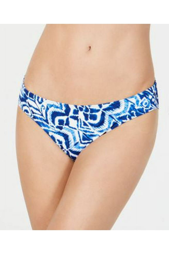 Women's Lauren Ralph Lauren LR9GN93 Bias Tribal Ikat Print Hipster Swim Bottom (Blue 12)