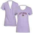 thumbnail image 1 of Women's Lavender ECU Pirates Bella Crossover Back V-Neck T-Shirt, 1 of 3