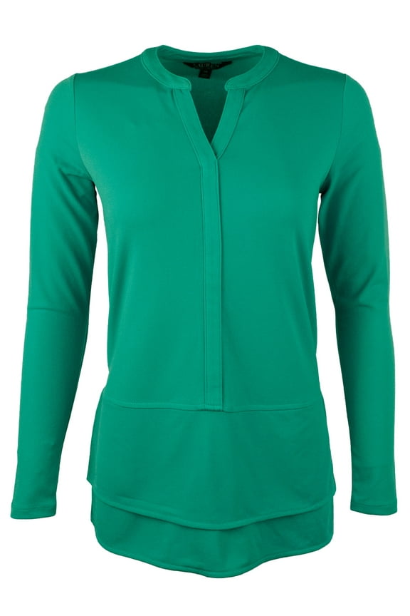 Women's Layered Jersey Top-TT-S