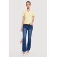 thumbnail image 1 of Women's Layered Look Ribbed Knit Polo Top, 1 of 4