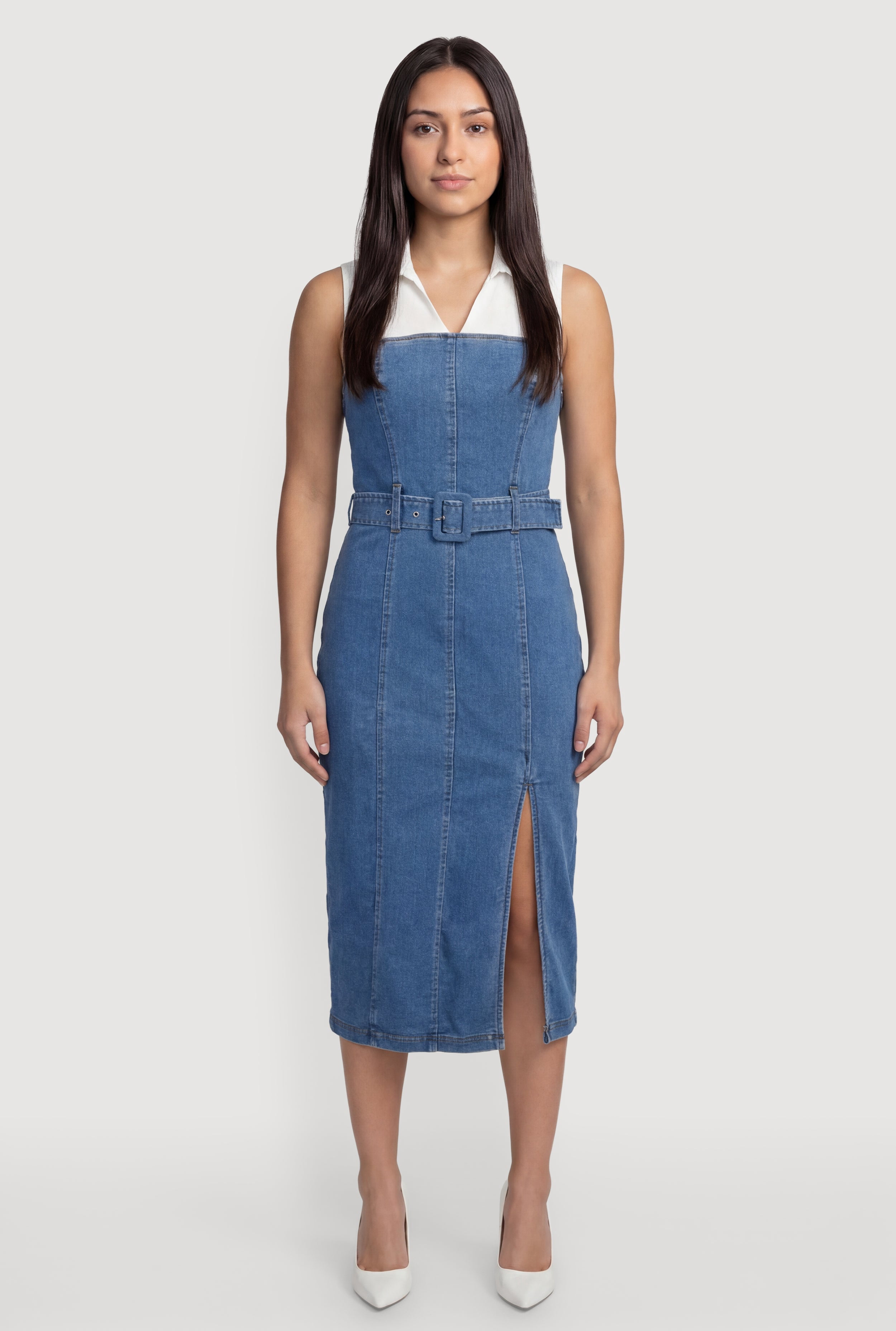 puff sleeve denim dress plus size Puff-Sleeve Shirt 10 up occasions price check0409 Color:Muted Satin Sweet Pea Burberry Beatriz Cotton Gabardine
