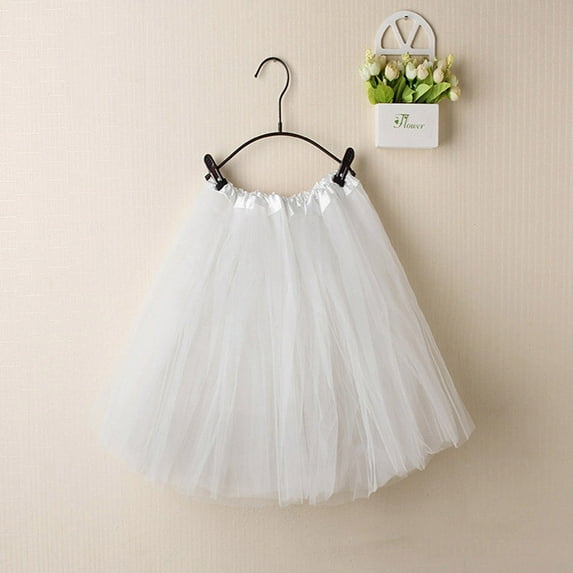 Women's Layered Mesh Mini Skirt Elastic Low Waist Pleated Patchwork Skirts Summer Structure Waistband Tutu Tulle Skirts White Free