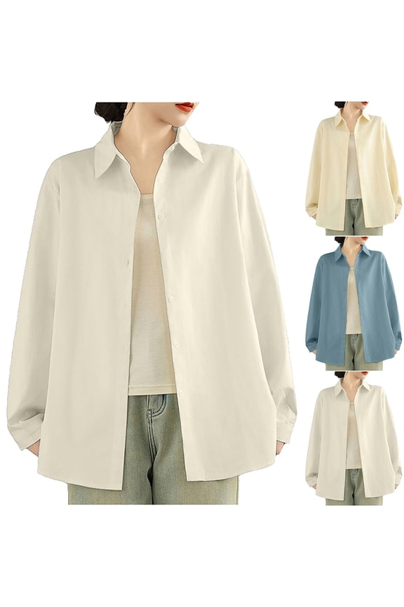 Women's Layered Shirt Top Outerwear Inner Layer Undershirt Casual Loose Fit Breathable Lightweight Summer Fashion | CSEONE,White XL