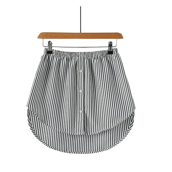 Women's Layered Tiered Sheer Shirt Slip Plus Size Skirt Fake Top Lower Sweep Half Length Skirt Adjustable Extender for Layering Wyongtao Clearance Under $10.00