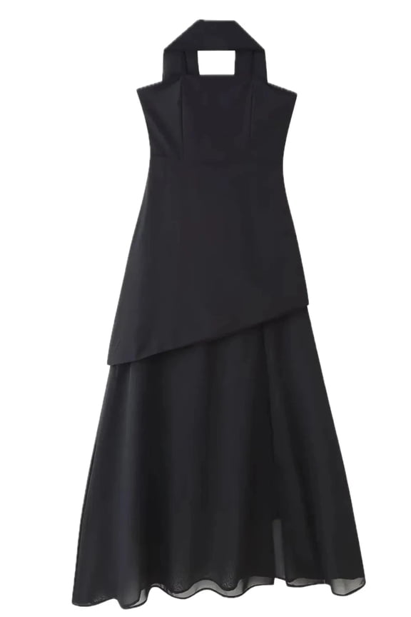 Women's Layered Tube Maxi Dress with Tiered Style and Asymmetrical Cut 95% Cotton 5% Spandex for Casual Summer Everyday