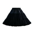 thumbnail image 1 of Women's Layered Tulle Petticoat Chiffon Crinoline for Gown Cosplay Costume Black, 1 of 9