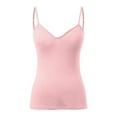 thumbnail image 1 of Women's Layering Camisole Tank - Adjustable Spaghetti Strap Undershirt (3X/4X Plus Sizes), 1 of 6