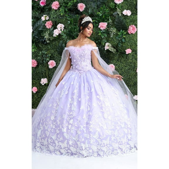 Women's Layla K Sweet 16 Birthday Party Dress Lilac Lavender Style LK197 Ball Gown