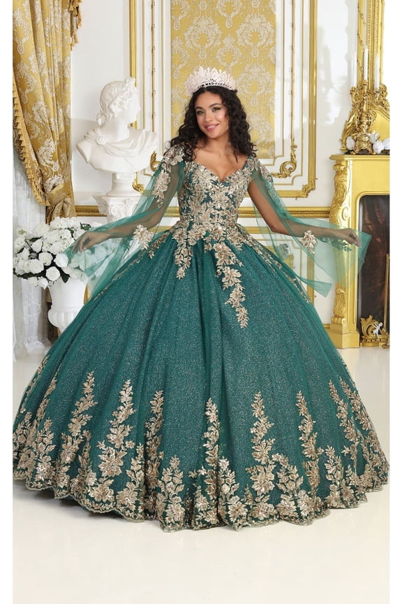 Women's Layla K Vestidos De Quinceaera 15 Aos LK221 Ball gown Hunter Green 12