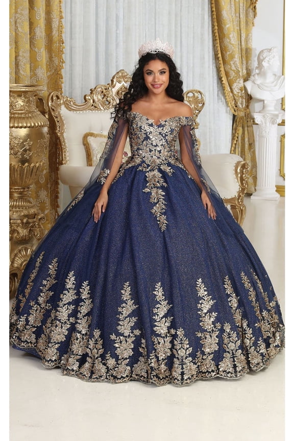 Women's Layla K Vestidos De Quinceaera 15 Aos LK221 Ball gown Navy Blue Blue 6