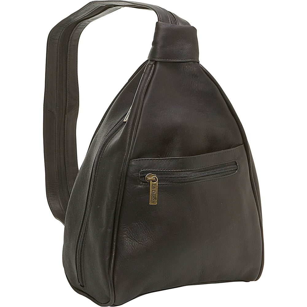 LeDonne Leather U Zip Mini Backpack Black Bag Women\'s Woman\'s LeDonne Leather U Zip Mini Backpack Black Bag Women main image 2