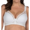 thumbnail image 1 of Women's Leading Lady 5230 Lace Covered Wirefree Posture Back Bra (White 42DDD), 1 of 3