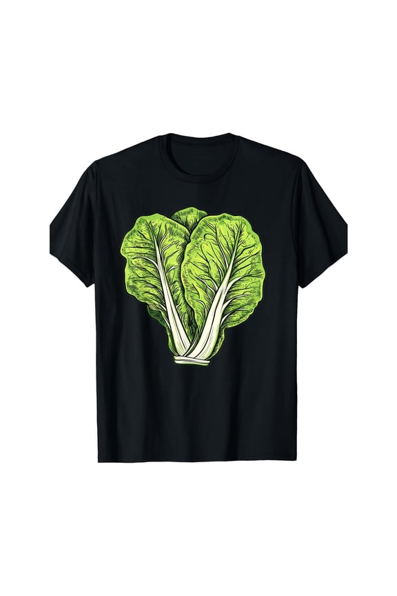 Women's Leafy Greens Graphic Comfortable T Shirt Casual Breathable Short Sleeve Round Neck Top Black S-5XL