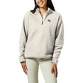 thumbnail image 1 of Women's League Collegiate Wear  Cream Wake Forest Demon Deacons Highland Quilted Quarter-Zip Pullover Top, 1 of 1