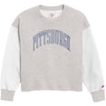 thumbnail image 1 of Women's League Collegiate Wear  Gray Pitt Panthers Reverse Fleece Cropped Pullover Sweatshirt, 1 of 1
