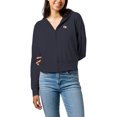 thumbnail image 1 of Women's League Collegiate Wear  Navy Georgia Tech Yellow Jackets All Day Midi Full-Zip Cropped Hoodie, 1 of 1