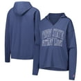 thumbnail image 1 of Women's League Collegiate Wear Navy Penn State Nittany Lions Slub Long Sleeve V-Neck Hoodie T-Shirt, 1 of 3