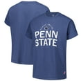 thumbnail image 1 of Women's League Collegiate Wear Navy Penn State Nittany Lions Slub Rolled Cuff T-Shirt, 1 of 3