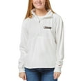 thumbnail image 1 of Women's League Collegiate Wear White Lehigh Mountain Hawks Victory Springs Half-Zip Pullover Jacket, 1 of 1