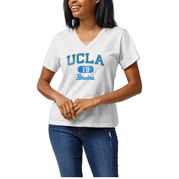 Women's League Collegiate Wear White UCLA Bruins Intramural Boyfriend V-Neck T-Shirt