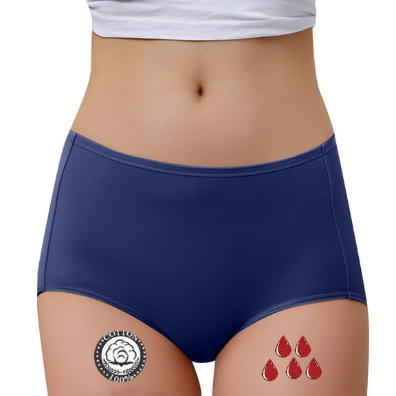 Women's Leak Proof Underwear High Waist Comfortable Breathable Seamless Design for Heavy Flow Days