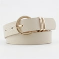 thumbnail image 1 of Women's Leather Belts For Jeans Dresses Fashion Gold Buckle Ladies Belt Video Game Belts for Men Shoe And Belt Combo Mens Belt Heavy Duty Leather Leather Suite Men Click It Belts Mens Solid Leather, 1 of 2