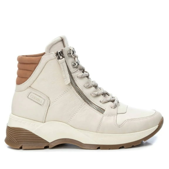 Women's Leather Booties By XTI 160221 Ice