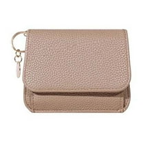 Women's Leather Coin Purse, Compact Wallet for Cash/Cards, Fashionable Zippered Pocket Organizer