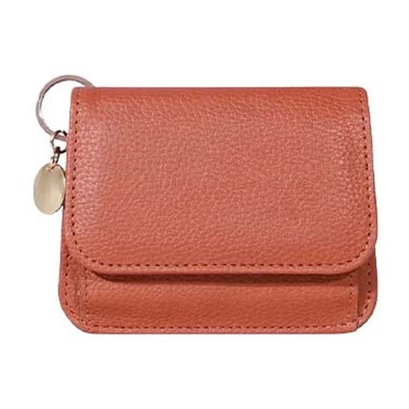 LanSuare Women's Leather Coin Purse, Compact Wallet for Cash/Cards, Fashionable Zippered Pocket Organizer