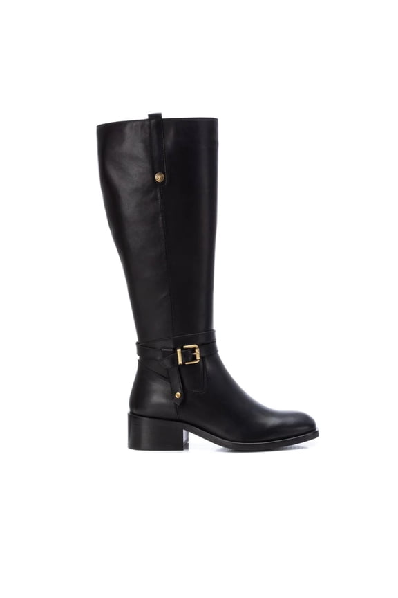 Women's Leather Dress Boots Carmela By XTI 160977 Black