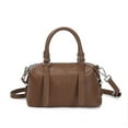 thumbnail image 1 of Women's Leather Handbag First Layer Cowhide Retro Shoulder Boston Bag, 1 of 2