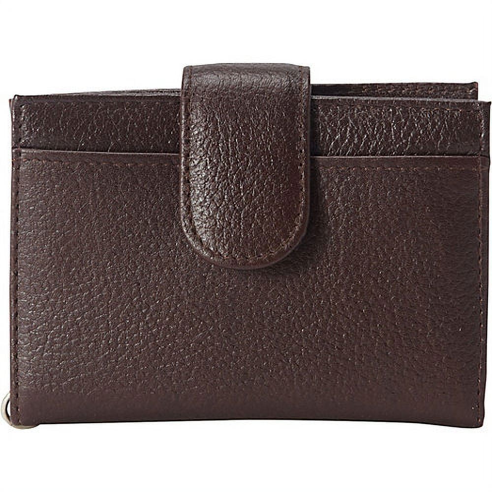 Women's Leather Key Chain ID Card Case Wallet