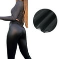 thumbnail image 1 of Women's Leather Leggings High Waisted Stretchy Shaping Yoga Pants for Workout Casual Wear, 1 of 2