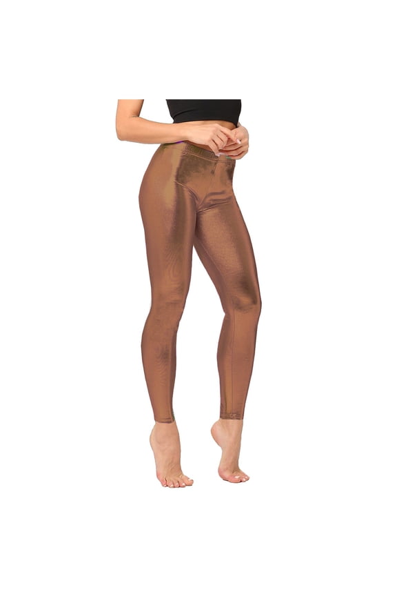 Women's Leather Pants Straight Leg With Pockets Pants for Womens Women's Leggings, High Waisted Tummy Control, Buttery Soft Shiny Slim Fit Jeggings