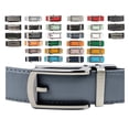 thumbnail image 1 of Women's Leather Ratchet Belt, Trim to Fit 18"- 44" Waist, No Holes, Packed in a Gift Box by CANDOR AND CLASS (W726X Dark Grey, 30mm Wide), 1 of 8
