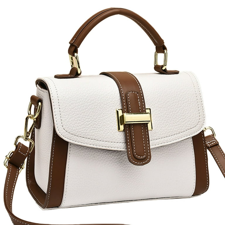 White leather 2025 satchel handbags